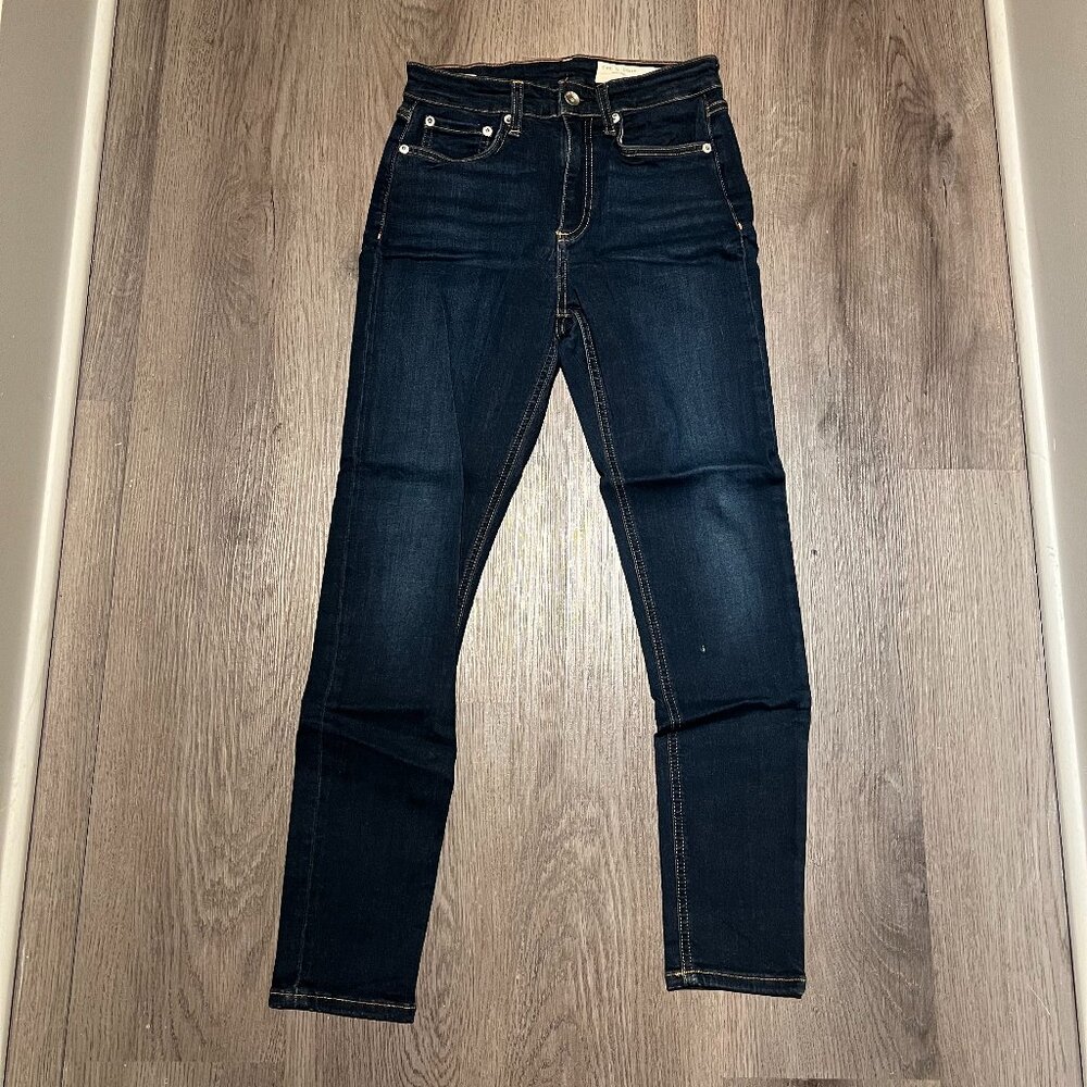 Rag & Bone Nina High Rise Ankle Skinny - Blue